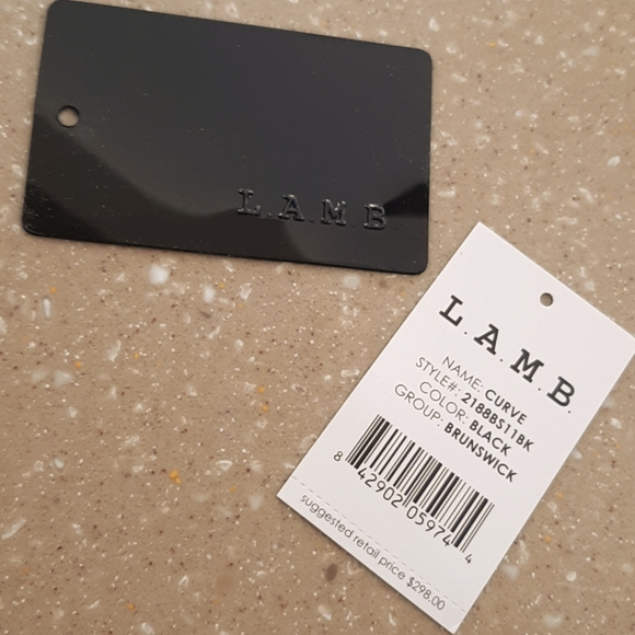 Rare NWOT L.A.M.B. Brunswick Curve Genuine Black Leather Bag by Gwen Stefani - Picture 13 of 13